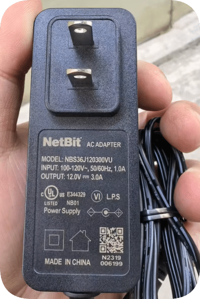 *Brand NEW* NBS36J120300VU NetBit 12V 3.0A AC ADAPTER 5.5*2.1mm Power Supply