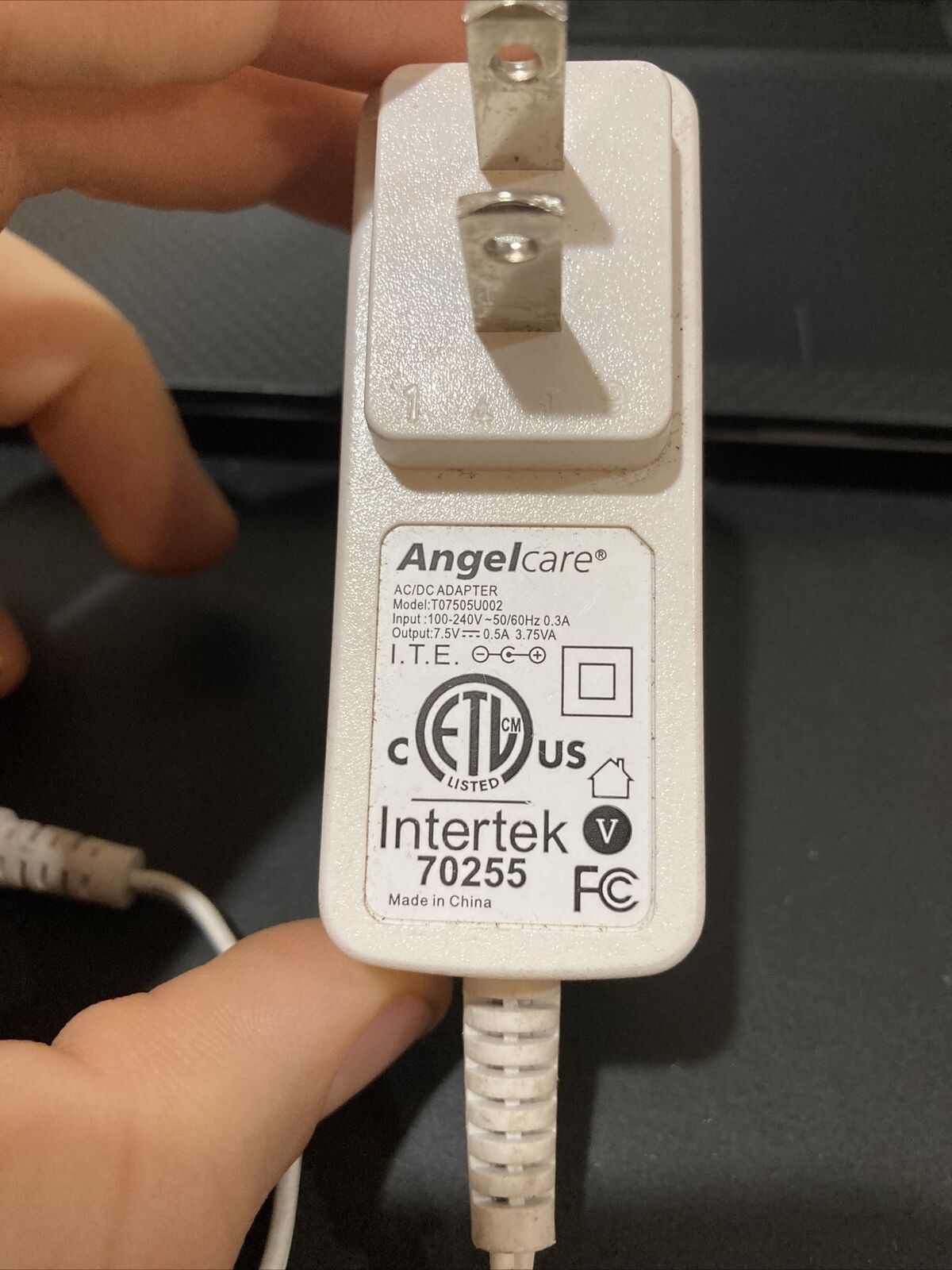 *Brand NEW*7.5V 0.5A OEM AC/DC Adapter Genuine ANGELCARE T07505U002 Power Supply Adaptor - Click Image to Close