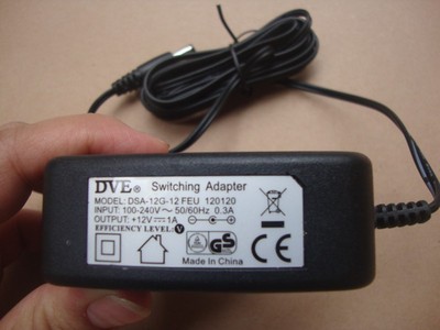 *Brand NEW* DVE DSA-12G-12FEU 120120 12V 1A AC ADAPTER Power Supply - Click Image to Close