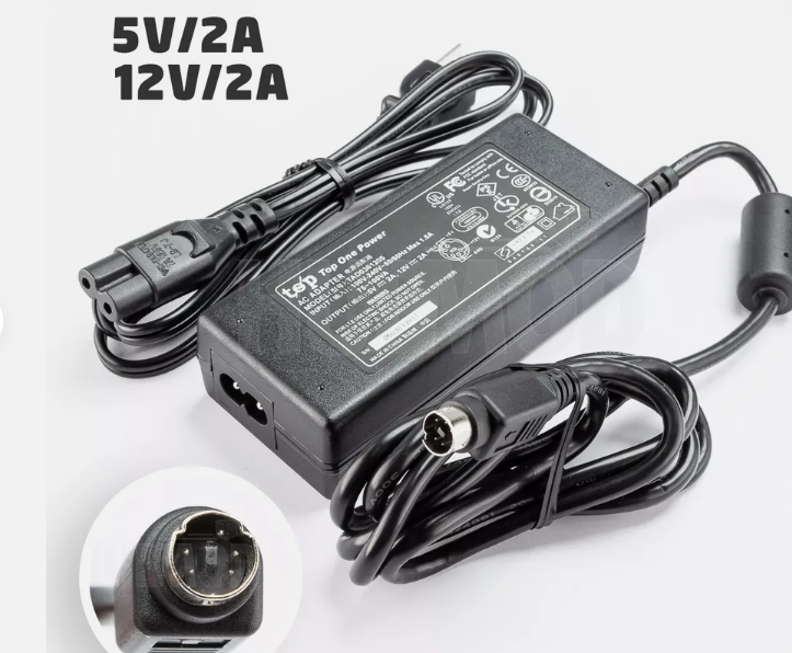 *Brand NEW*5-Pin Genuine TOP One 5V 12V 2A AC Adapter Charger TAD0361205 Power Supply