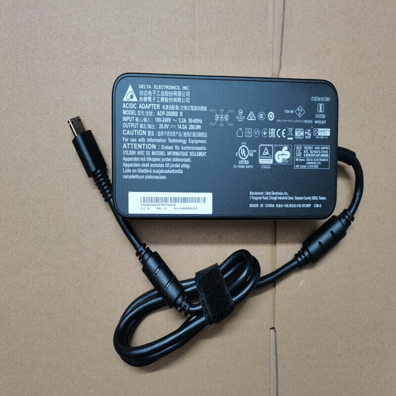 *Brand NEW*Original 20V 14A ADP-280BB B For MSI GE76 Raider 12UH-814US NEW 280W AC Adapter - Click Image to Close