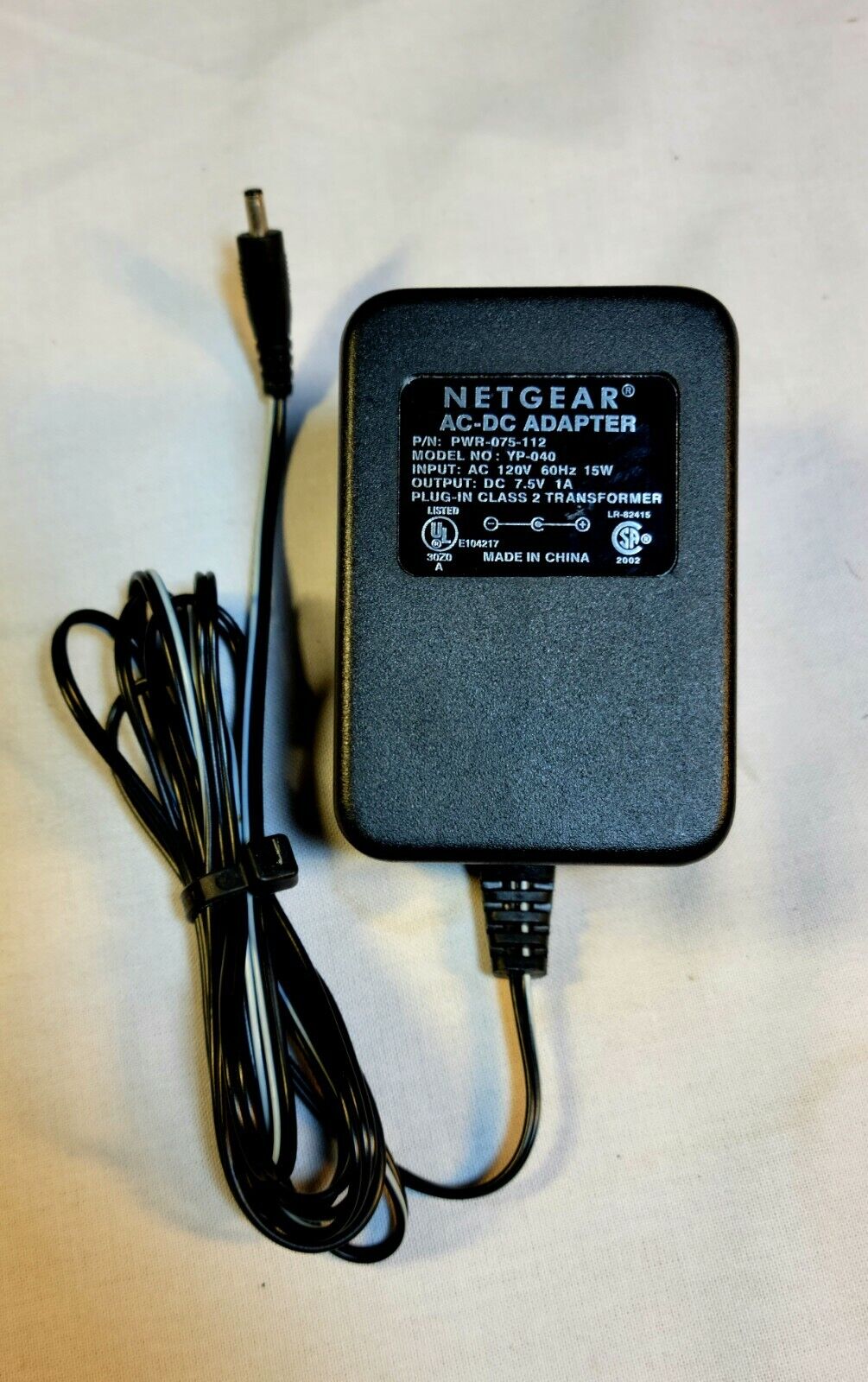 *Brand NEW*Netgear AC-DC Adapter PWR-075-112 YP-040 Transformer Class 2 TESTED 7.5V 1A 15W AC DC ADAPTE POWER