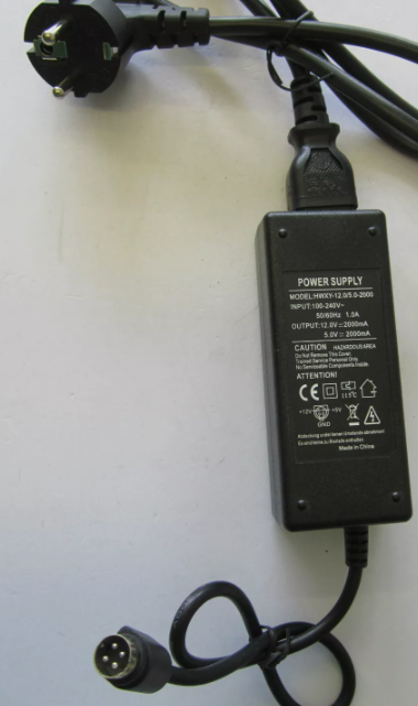 *Brand NEW*12.0V 12V 5.0V 5V 2000mA 2A 4 Pin DIN AC-DC Adaptor HWXY-12.0/5.0/2000 Power Supply