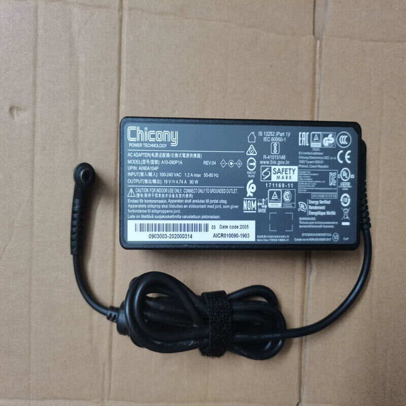 *Brand NEW* MSI Laptops Genuine Chicony 19V 4.74A 90W A15-090P1A AC Adapter charger - Click Image to Close