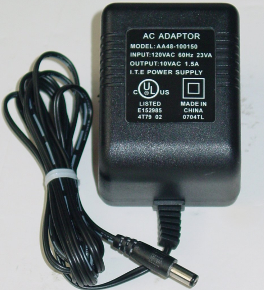 *NEW* I.T.E Power AA48-100150 10VAC 1.5A AC DC Adapter POWER SUPPLY - Click Image to Close