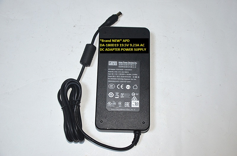 *Brand NEW*19.5V 9.23A APD DA-180D19 AC DC ADAPTER POWER SUPPLY