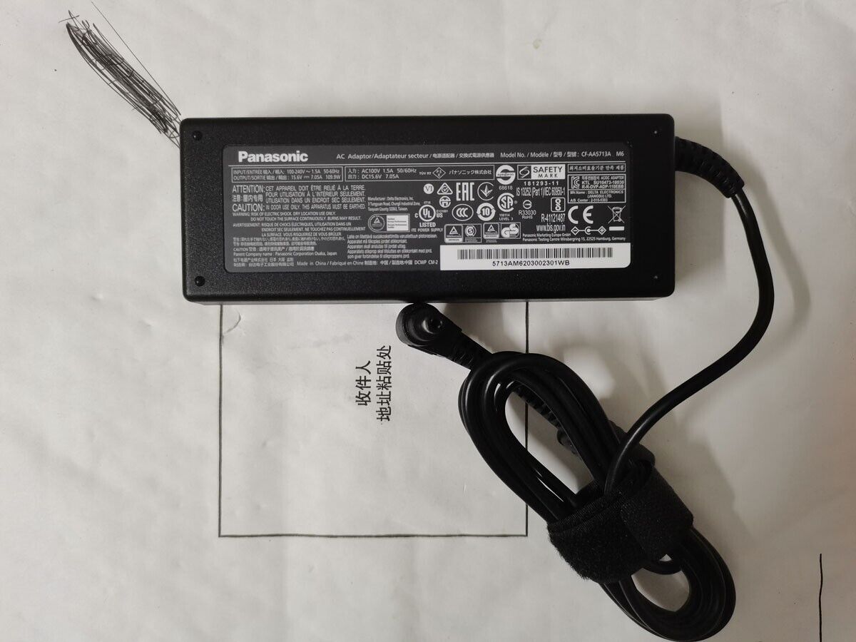 *Brand NEW*Original CF-AA5713A M6 For Panasonic ToughBook CF-33 MK1 15.6V 7.05A AC Adapter