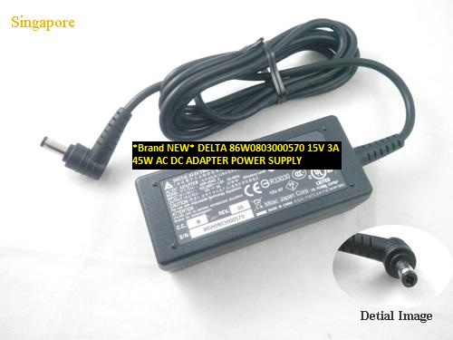 *Brand NEW* DELTA 15V 3A 86W0803000570 45W AC DC ADAPTER POWER SUPPLY