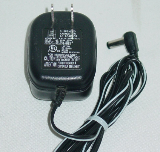 *Brand NEW*Suspended Animation KA12A160030033U 16VAC 300mA AC Adapter POWER SUPPLY - Click Image to Close