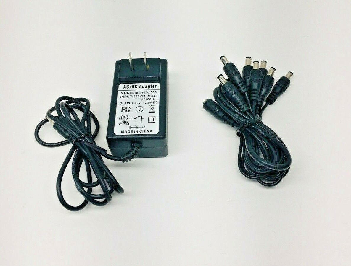 *Brand NEW*Genuine Lorex 12V 2.5A Camera power supply with 8 way splitter BX1202500 - Click Image to Close