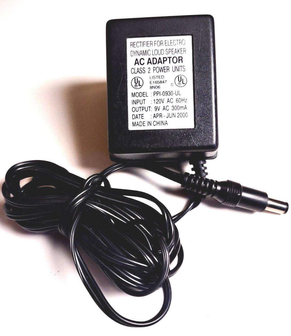 *Brand NEW*Loud Speaker 9V 300mA Class 2 M PPI-0930UL RECTIFIER Power Supply AC/DC Adapter - Click Image to Close