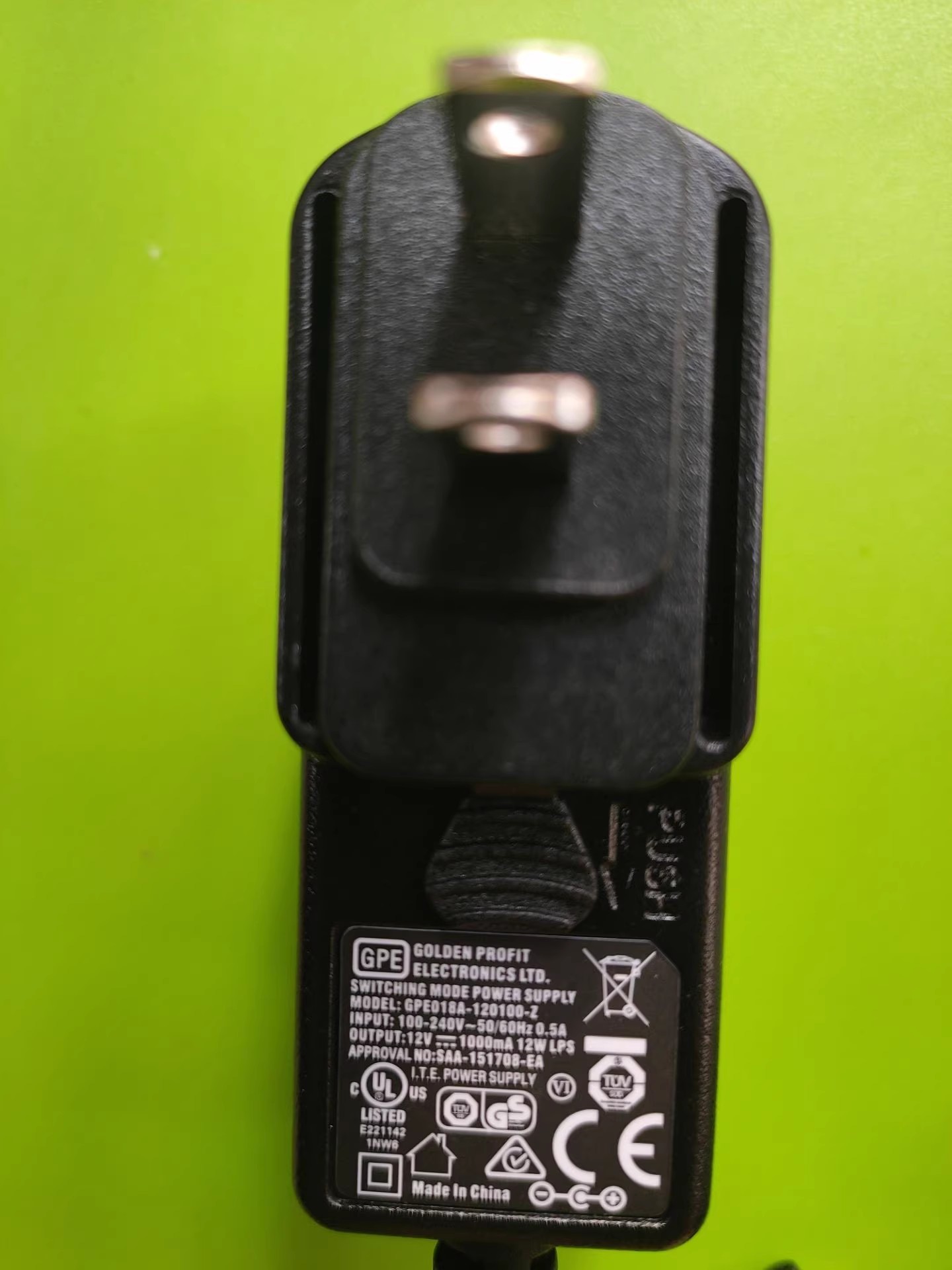 *Brand NEW*GPE 12V 1A AC DC ADAPTHE GPE018A-120100-Z POWER Supply - Click Image to Close