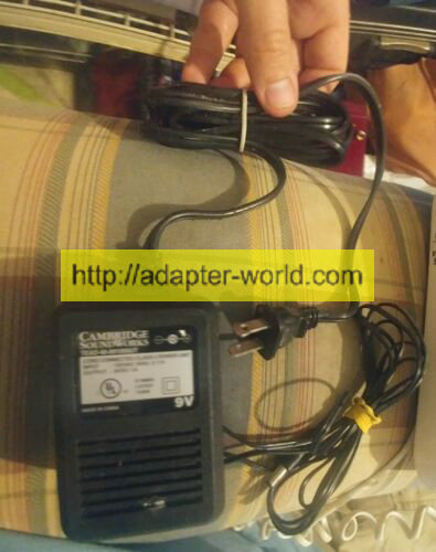 *Brand NEW* 9V 1A Cambridge SoundWorks TEAD-48-091000UT Class 2 AC Switching Power Adapter - Click Image to Close