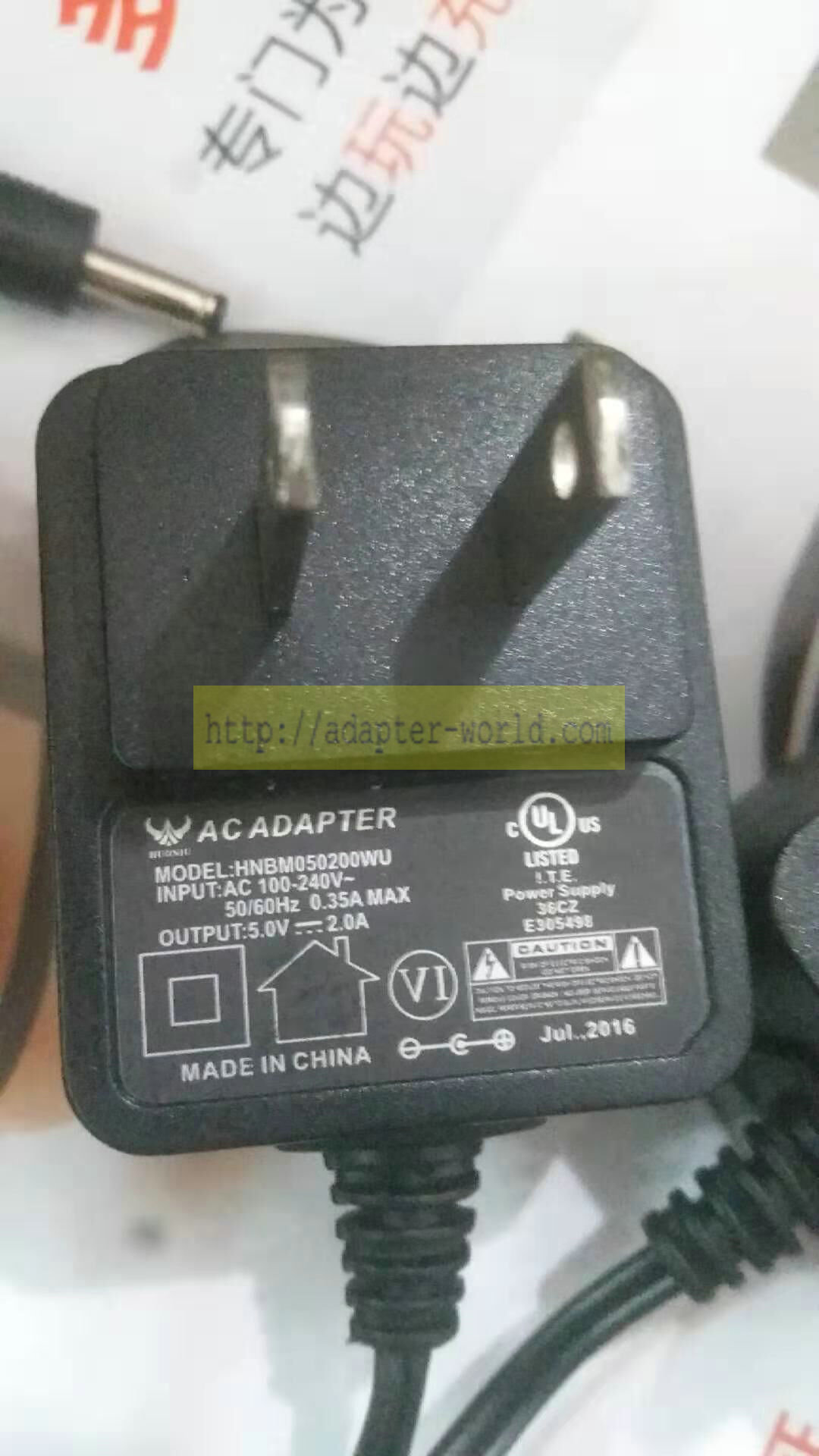 *Brand NEW* 5.0V 2.0A FOR HNBM050200WU AC DC Adapter POWER SUPPLY - Click Image to Close